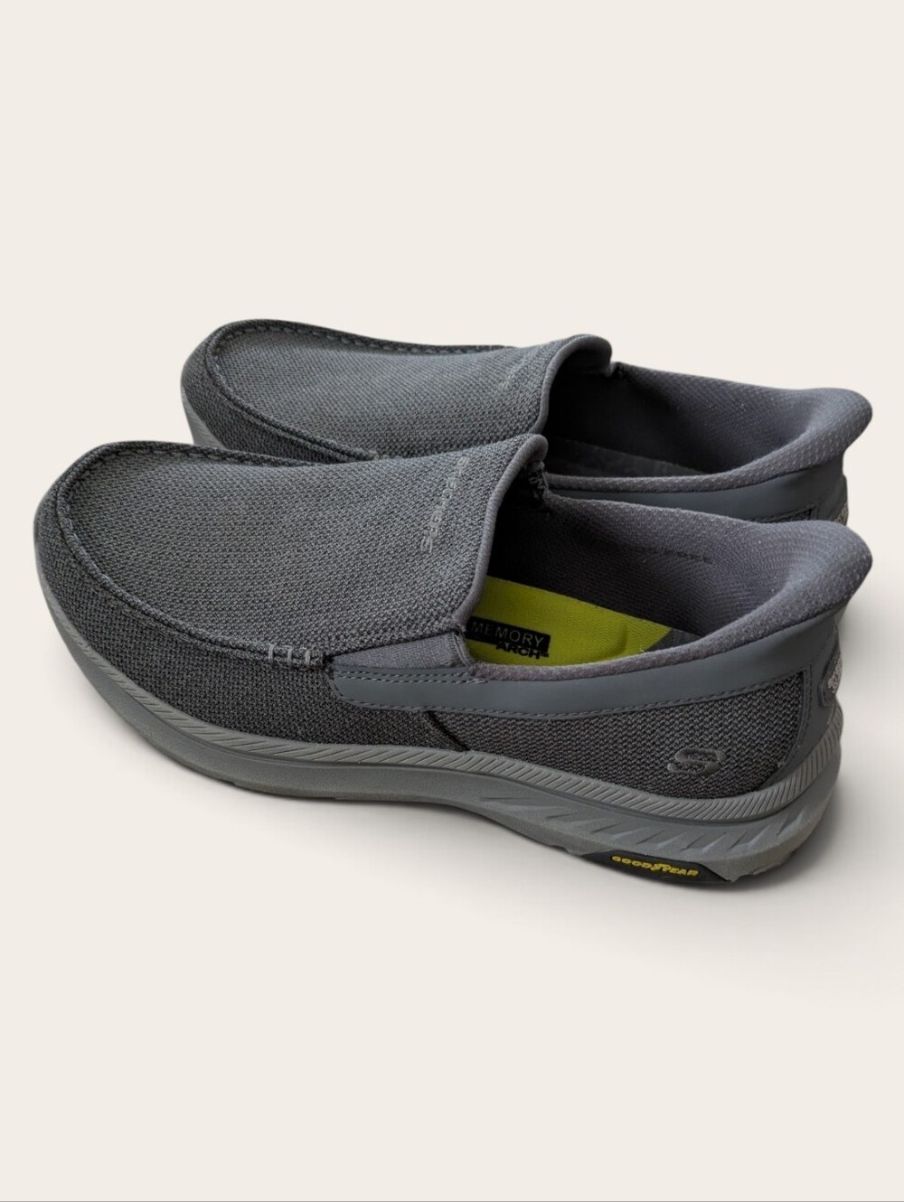 Skechers Slip-ins Pollard Wilfred Mens 10 Casual Shoes Extra Wide Fit Gray NWOB